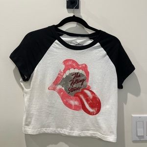 the rolling stone glitter ringer tee